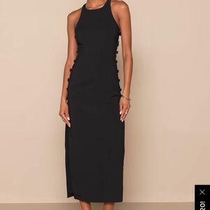 Lulu's Button Side Cutout Dress NWT